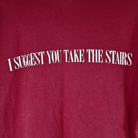 Vintage Maroon Disney Mickey Mouse Twilight Zone of Terror Tee T-Shirt Top Sz XL - Picture 8 of 14